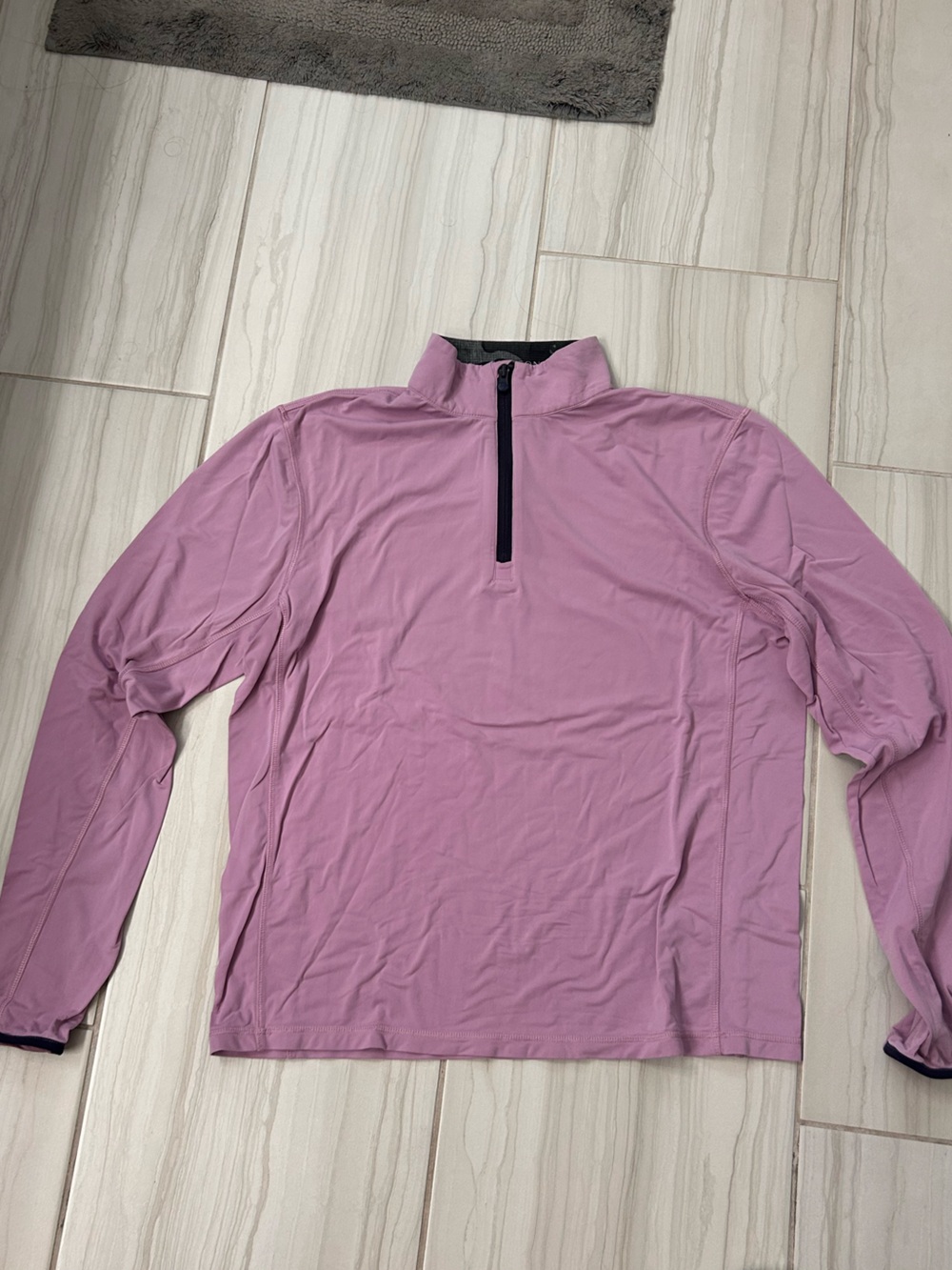 Greyson Men's Pink Quarter-Zip Pullover